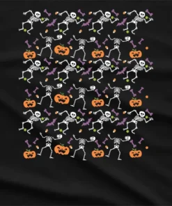 Skeletons Pumpkins Halloween T-SHirt