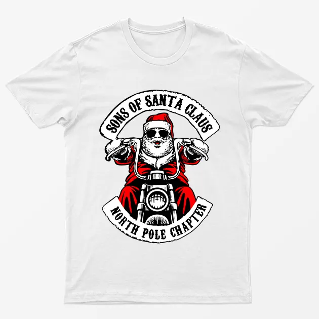 White Sons Of Santa Claus North Pole Chapter T-Shirt