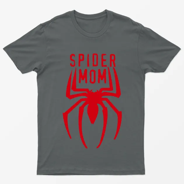 Charcoal Spider Mom T-Shirt