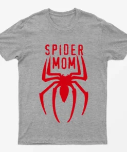 Sport Grey Spider Mom T-Shirt