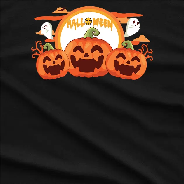 Spooky Pumpkin Halloween T-Shirt