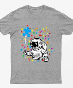 Sport Grey Autism Awareness Funny Graphic T-Shirt