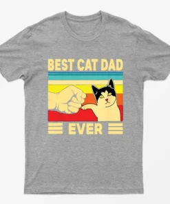 Sport Grey Best Cat Dad Ever T-Shirt