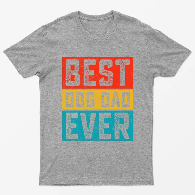 Sport Grey Best Dog Dad Ever T-Shirt