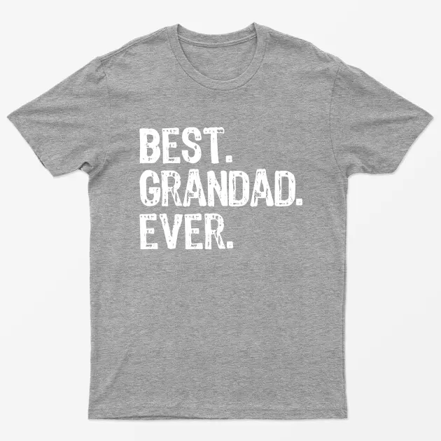Sport Grey Best Grandad Ever Graphic T-Shirt