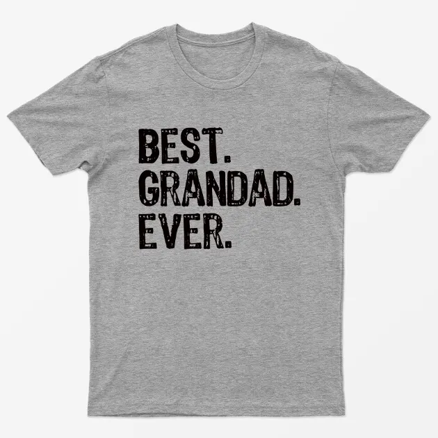 Sport Grey Best Grandad Ever T-Shirt