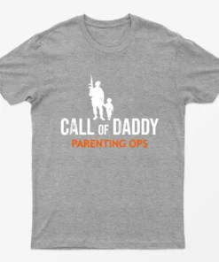 Sport Grey Call of Daddy Parenting Ops T-Shirt