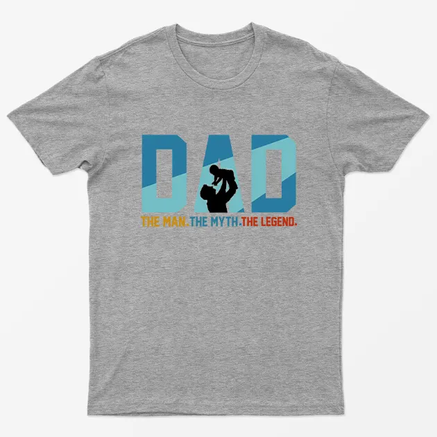 Sport Grey Dad The Man The Myth The Legend Graphic T-Shirt