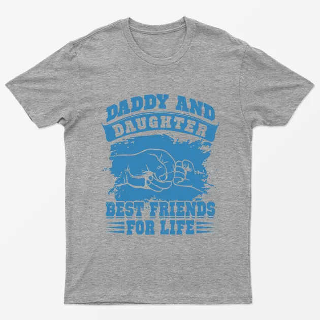 Sport Grey Daddy and Daughter Best Friends for Life T-Shirt