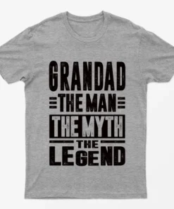 Sport Grey Grandad The Man The Myth The Legend Graphic T-Shirt