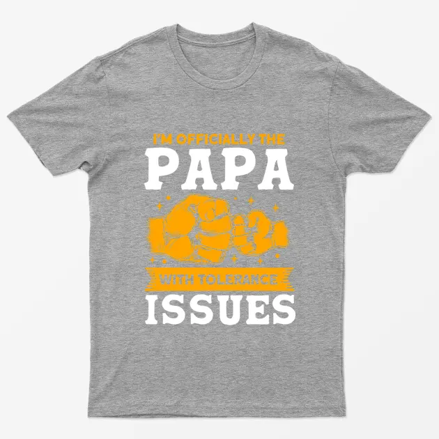 Sport Grey I am Officially the Papa T-Shirt