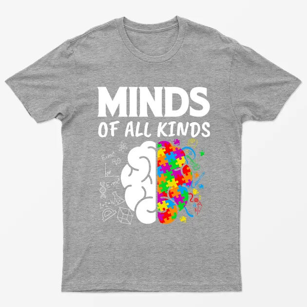 Sport Grey Mind Of All Kinds Autism Day T-Shirt