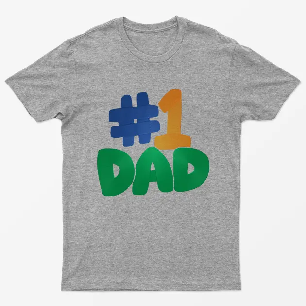 Sport Grey No 1 Dad T-Shirt