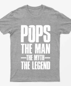 Sport Grey Pops the Man the Myth the Legend T-Shirt