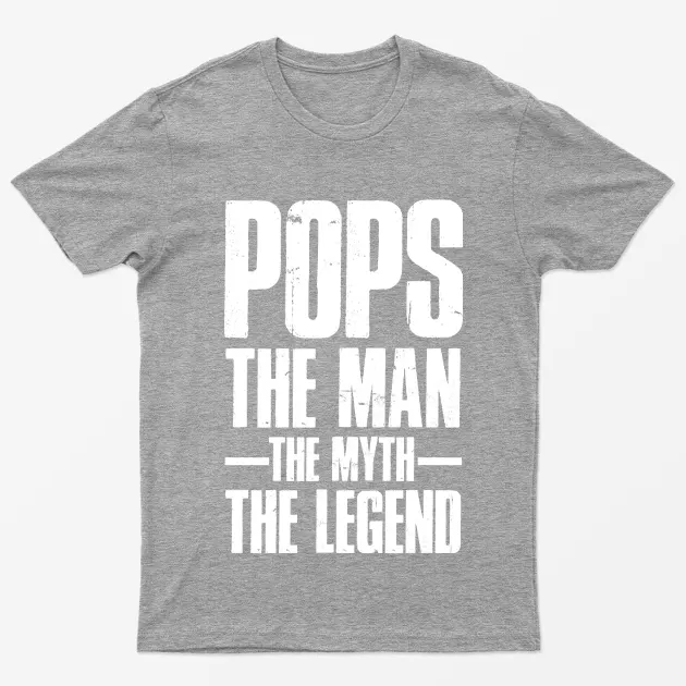 Sport Grey Pops the Man the Myth the Legend T-Shirt