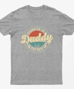Sport Grey Promoted to Daddy Est 2022 T-Shirt