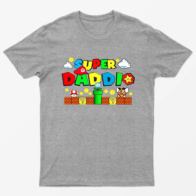 Sport Grey Super Daddio T-Shirt