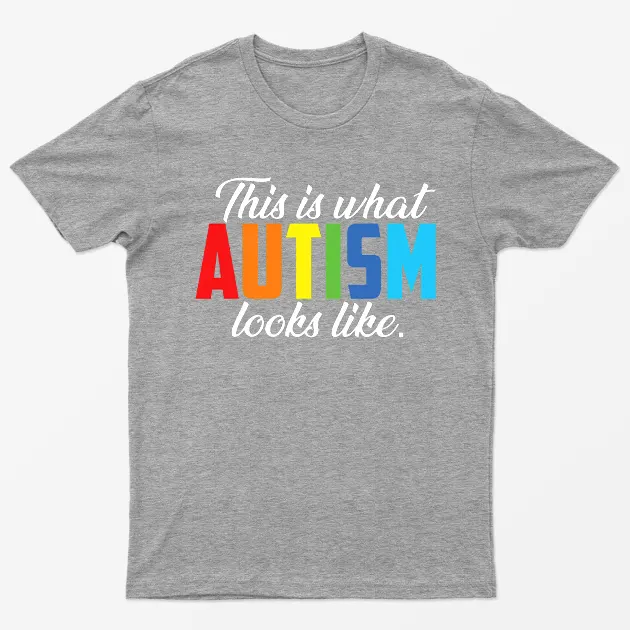 Sport Grey This is What Autism Looks Like T-Shirt