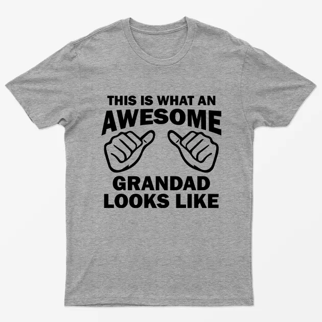 Sport Grey This is What an Awesome Grandad Looks Like T-Shirt