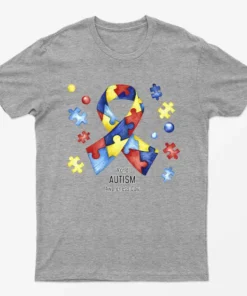 Sport Grey World Autism Awareness Day T-Shirt