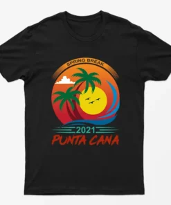 Black Spring Break Punta Cana Camping T-Shirt