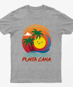 Sport Grey Spring Break Punta Cana Camping T-Shirt