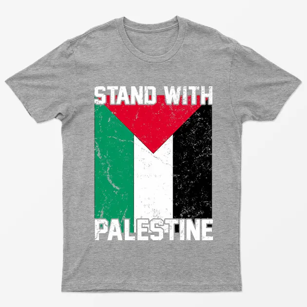 Sport Grey Stand with Gaza T-Shirt