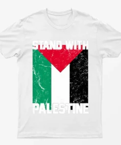 White Stand with Gaza T-Shirt
