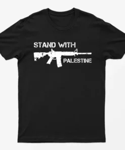 Black Stand With Palestine T-Shirt