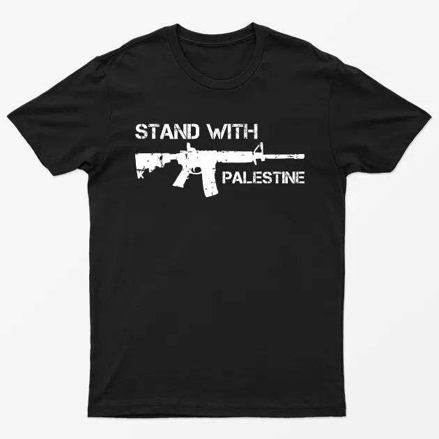 Black Stand With Palestine T-Shirt