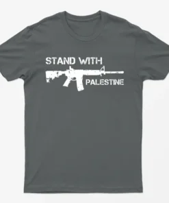 Charcoal Stand With Palestine T-Shirt