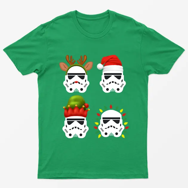 Irish Green Star Wars Christmas Graphic T-Shirt