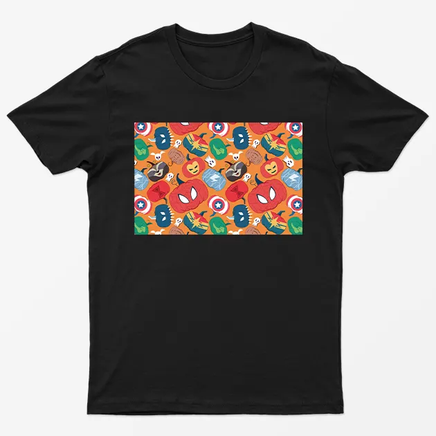 Black Super Heroes Pumpkins T-Shirt