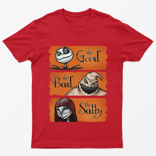 Red The Good The Bad The Salty Christmas T-Shirt