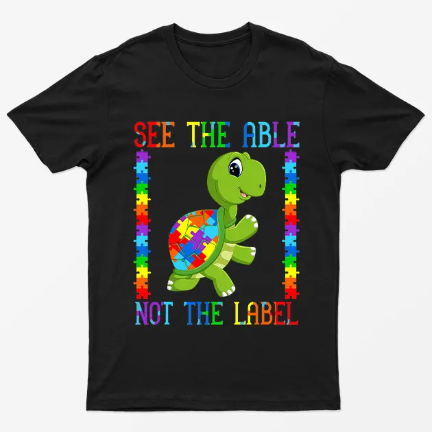 Black The Lable Autism Awraeness Graphic T-Shirt