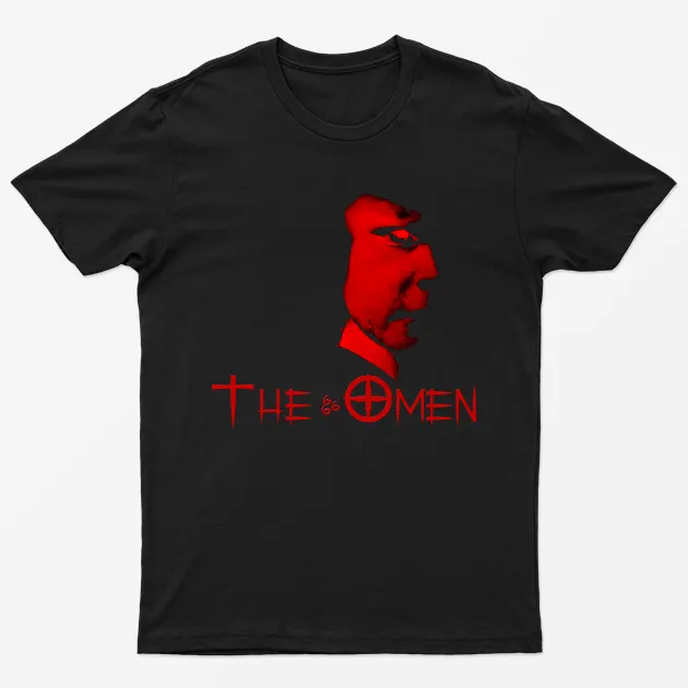 Black The Omen Halloween T-Shirt