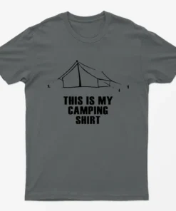 Charcoal This Is My Camping Graphic T-Shirt