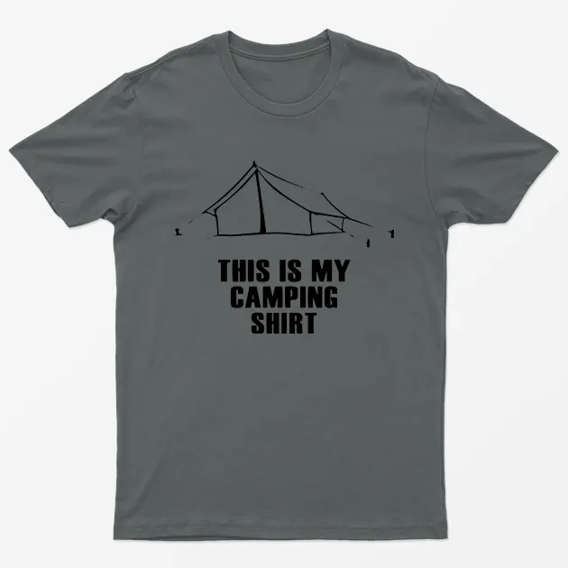 Charcoal This Is My Camping Graphic T-Shirt