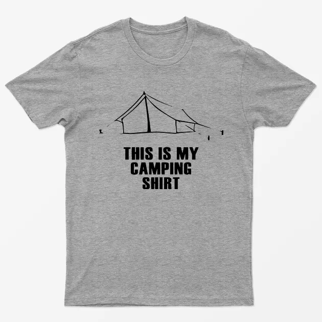 Sport Grey This Is My Camping Graphic T-Shirt