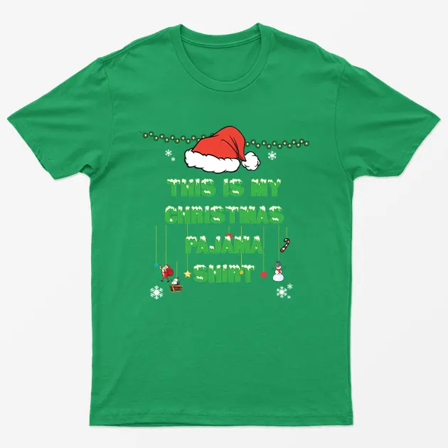 Irish Green This Is My Christmas Pajama Shirt T-Shirt