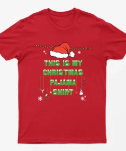 Red This Is My Christmas Pajama Shirt T-Shirt