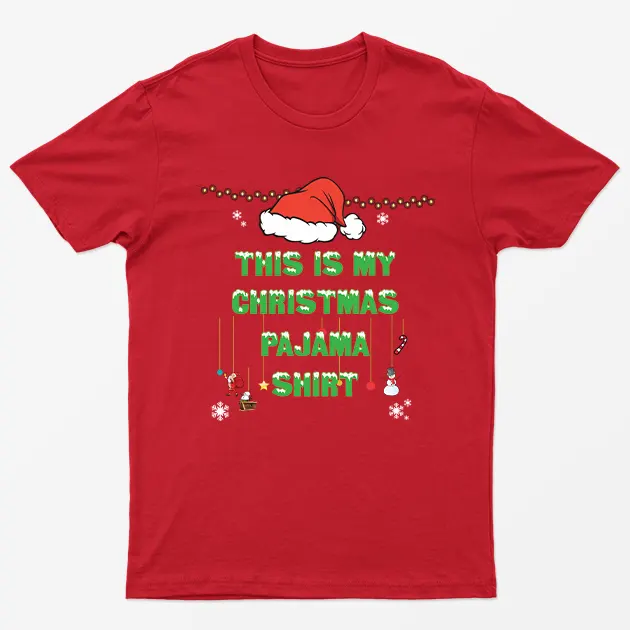 Red This Is My Christmas Pajama Shirt T-Shirt