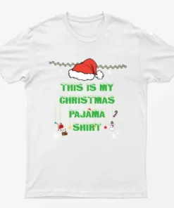White This Is My Christmas Pajama Shirt T-Shirt