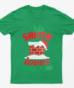 Irish Green This Santa Loves Going Down T-Shirt