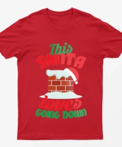Red This Santa Loves Going Down T-Shirt