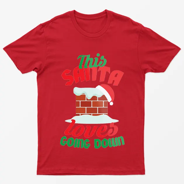 Red This Santa Loves Going Down T-Shirt