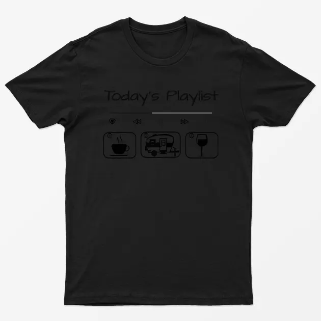 Today Playlists Camping Graphic T-Shirt