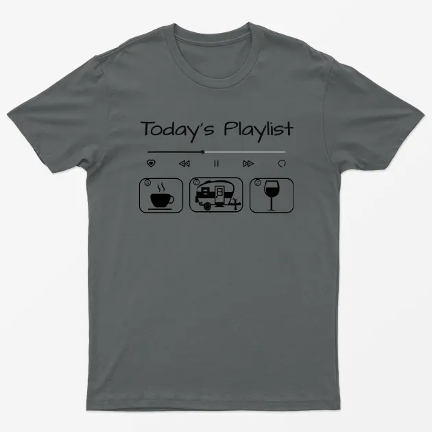 Today Playlists Camping Graphic T-Shirt