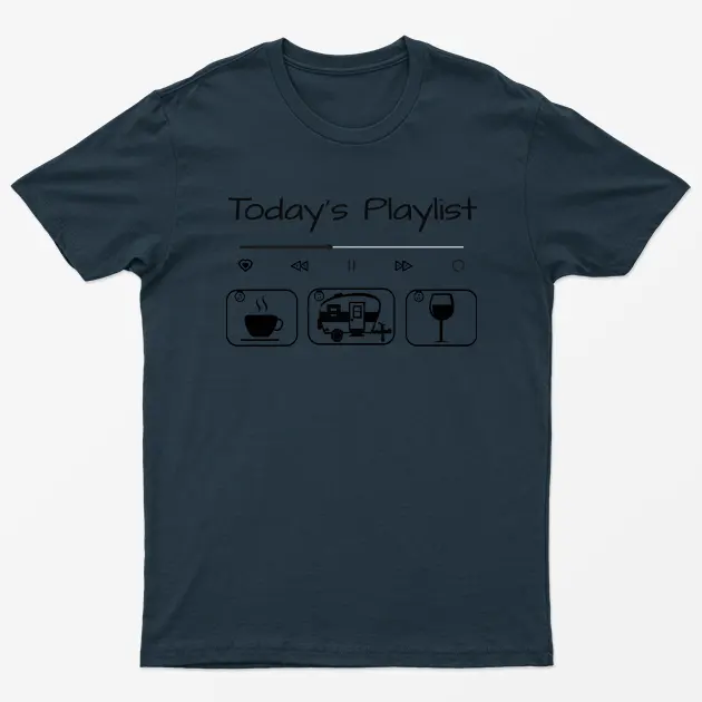 Today Playlists Camping Graphic T-Shirt