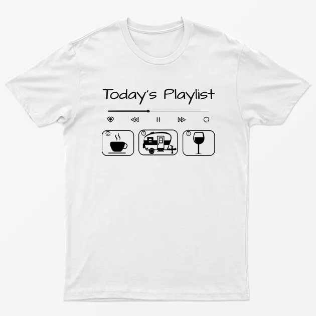 Today Playlists Camping Graphic T-Shirt